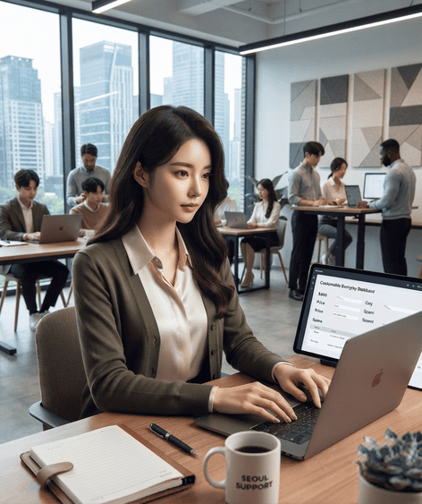 상담원별 처리 현황